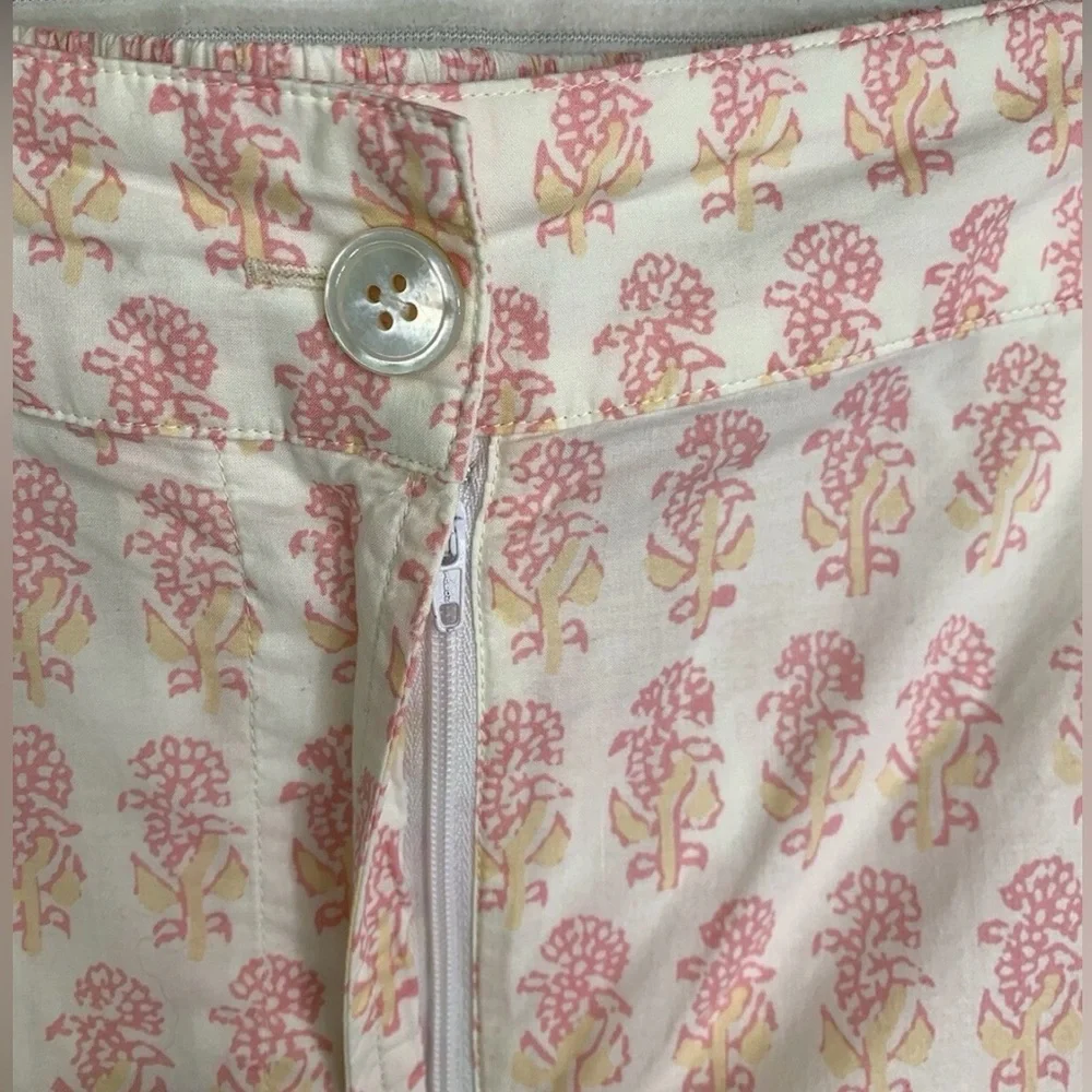 Faherty Women’s Malibu Shorts Pink Taj Floral Organic Cotton Size S NWT - Picture 6 of 9